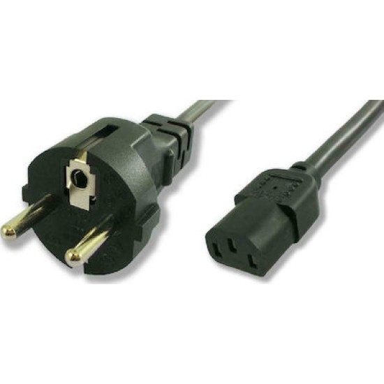 Powertech Schuko - IEC C13 Cable 1.5m Μαύρο (CAB-P002)