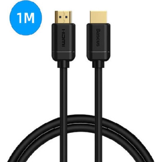 Baseus HDMI 2.0 Cable HDMI male - HDMI male 1m Μαύρο