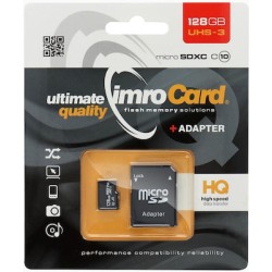 IMRO microSDXC 128GB Class 10 U3 με αντάπτορα