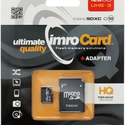 IMRO microSDXC 128GB Class 10 U3 με αντάπτορα