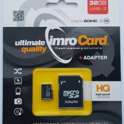 IMRO microSDHC 32GB Class 10 U1 UHS-I με αντάπτορα