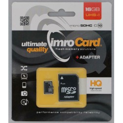 IMRO microSDHC 16GB Class 10 U1 UHS-I με αντάπτορα