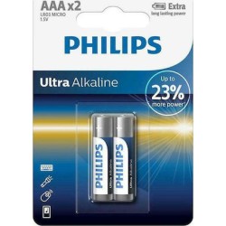 Philips Ultra Αλκαλικές Μπαταρίες AAA 1.5V 2τμχ