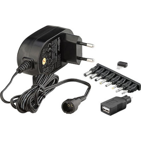 Goobay Ρυθμιζόμενο Universal Τροφοδοτικό 3 έως 12V 1.5A 18.0W με 9 βύσματα