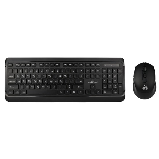 Powertech PT-1060 Ασύρματο Σετ Πληκτρολόγιο & Ποντίκι Ελληνικό