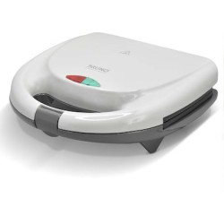 Bruno Τοστιέρα για 2 Τοστ 800W  πλάκες με ραβδώσεις,  Λευκή 