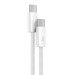 Baseus Dynamic Braided USB 2.0 Cable USB-C male - USB-C male Λευκό 2m