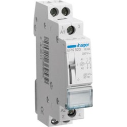 Hager Ρελέ Ράγας Καστάνιας 16A Διπολικό με Τάση 230V 230V/AC EPN520