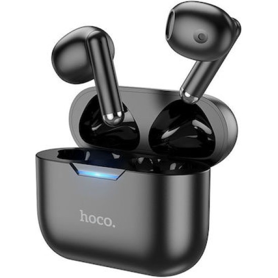 Hoco EW34 Earbud Bluetooth Handsfree Ακουστικά με Θήκη Φόρτισης Μαύρα