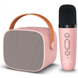 Maxlife Σύστημα Karaoke με Ασύρματo Μικρόφωνo MXKS-100 σε Ροζ Χρώμα