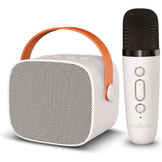 Maxlife Σύστημα Karaoke με Ασύρματo Μικρόφωνo MXKS-100 σε Λευκό Χρώμα