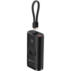 Forcell F-ENERGY F10K4 Power Bank 10000mAh 20W με Θύρα USB-A και Θύρα USB-C Power Delivery / Quick Charge 3.0 Μαύρο