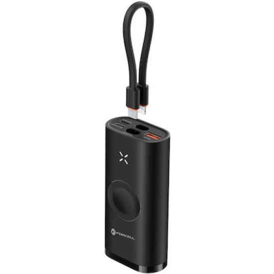 Forcell F-ENERGY F10K4 Power Bank 10000mAh 20W με Θύρα USB-A και Θύρα USB-C Power Delivery / Quick Charge 3.0 Μαύρο