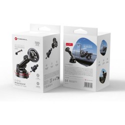 FORCELL F-Grip  PrecisionX Βάση Κινητού Αυτοκινήτου με Μαγνήτη Μαύρη
