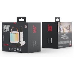 Maxlife Σύστημα καραόκε με Ασύρματα Μικρόφωνα MXKS-200 σε Λευκό Χρώμα