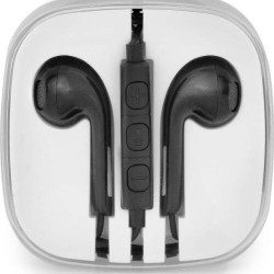 HF Earbuds Handsfree με Βύσμα 3.5mm Mαύρο