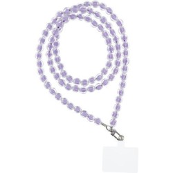Strap Pendant Λουράκι Λαιμού για Κινητά Μώβ