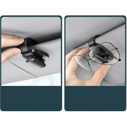 Baseus Θήκη Γυαλιών Αυτοκινήτου Μαύρη