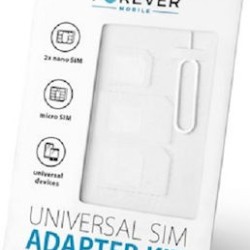 Forever Nano SIM Adapter σε Λευκό χρώμα