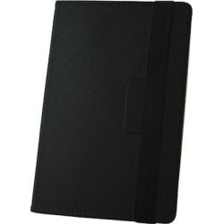 Orbi Wrapper Flip Cover Δερματίνης Μαύρο (Universal 7-8")