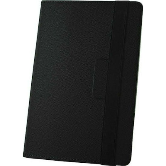 Orbi Wrapper Flip Cover Δερματίνης Μαύρο (Universal 7-8")