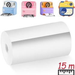 Maxlife 15m Thermal Paper Rolls Children's Photo Printer White