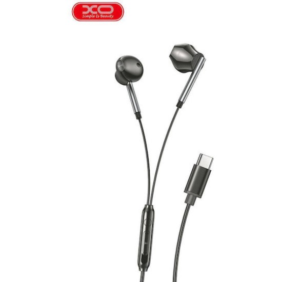 XO XO-EP66BK Earbuds Handsfree με Βύσμα USB-C Μαύρο
