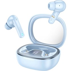 Hoco EQ6 In-ear Bluetooth Handsfree Ακουστικά με Θήκη Φόρτισης Μπλέ