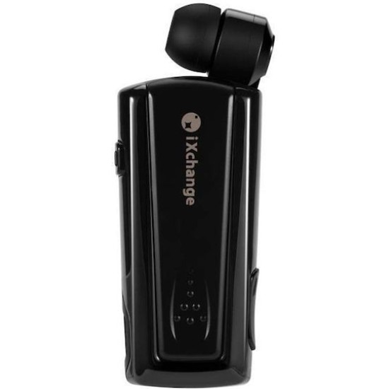 iXchange UA27 In-ear Bluetooth Handsfree Ακουστικό Πέτου Μαύρο