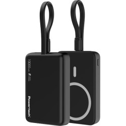 Powertech PT-1376 MagSafe Power Bank 10000mAh 20W με Θύρα USB-C Μαύρο