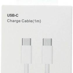 HD26 USB 2.0 Cable USB-C male - USB-C 30W Λευκό 1m