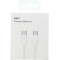 HD26 USB 2.0 Cable USB-C male - USB-C 30W Λευκό 1m