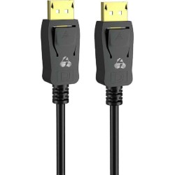 Powertech Cable DisplayPort male - DisplayPort male 1.5m Μαύρο (CAB-DP046)