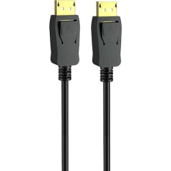 Powertech Cable DisplayPort male - DisplayPort male 2m Μαύρο (CAB-DP045)