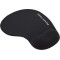 Powertech PT-1293 Mouse Pad 230mm με Στήριγμα καρπού Μαύρο