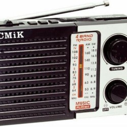 Hmik CMIK MK-918 Retro Φορητό Ραδιόφωνο Επαναφορτιζόμενο Μαύρο