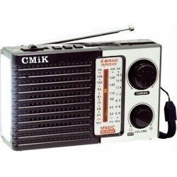 Hmik CMIK MK-918 Retro Φορητό Ραδιόφωνο Επαναφορτιζόμενο Μαύρο