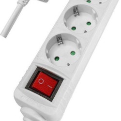 Powertech Πολύπριζο 3 Θέσεων με Διακόπτη και Καλώδιο 1.5m Powertech Πολύπριζο 3 Θέσεων με Διακόπτη και Καλώδιο 1.5m