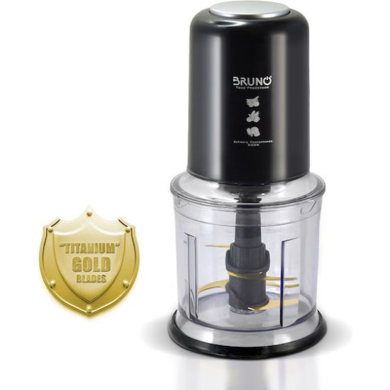 Bruno Πολυκόπτης BRN-0247 500W 700ml, 4 λεπίδες, Μαύρος