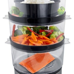 Esperanza Ατμομάγειρας με 3 Επίπεδα Μαγειρέματος 7.5lt