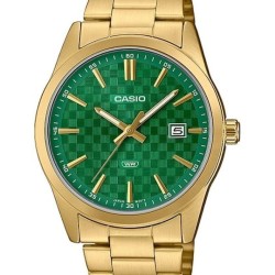 Casio Collection Ρολόι 41mm Μπαταρίας με Πράσινο Μεταλλικό Μπρασελέ