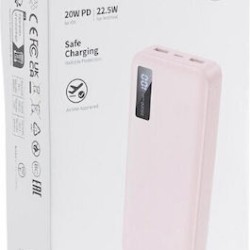 Ugreen PB312 Power Bank 20000mAh 20W με 2 Θύρες USB-A και Θύρα USB-C Power Delivery Ροζ