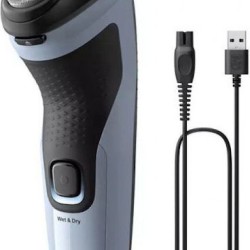 Philips Series 3000X Περιστρεφόμενη Ξυριστική Μηχανή Προσώπου Επαναφορτιζόμενη