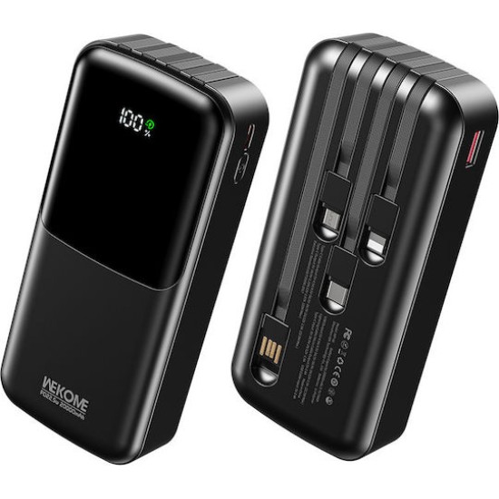 WK WP-66 Power Bank 20000mAh 22.5W Power Delivery Μαύρο