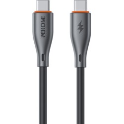 WK USB 2.0 Cable USB-C male - USB-C 65W Μαύρο 1m 250913
