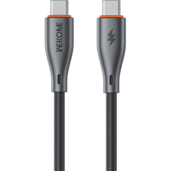 WK USB 2.0 Cable USB-C male - USB-C 65W Μαύρο 1m 250913