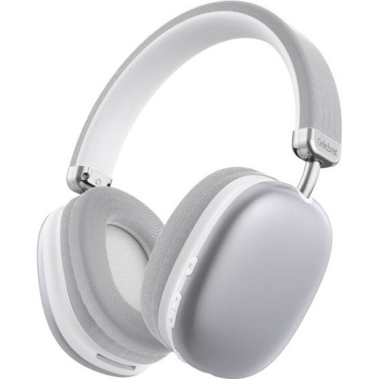 Celebrat A39 Ασύρματα / Ενσύρματα Over Ear Ακουστικά με 20 ώρες Λειτουργίας Λευκά