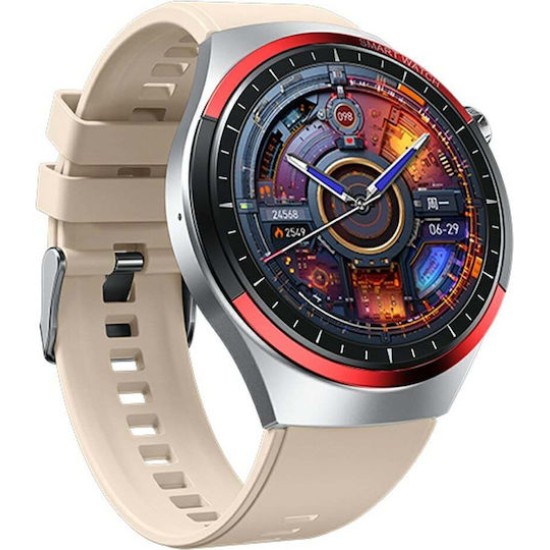 WK WH-05 Smartwatch με Παλμογράφο (Ασημί)