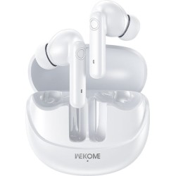 WK WS-30 In-ear Bluetooth Handsfree Ακουστικά με Θήκη Φόρτισης Λευκά