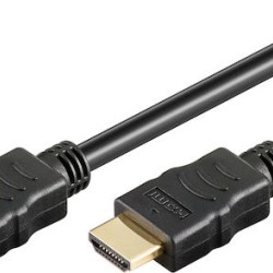 GOOBAY καλώδιο HDMI 2.0 61149 με Ethernet, 4K/60Hz, 18 Gbps, 0.5m, μαύρο